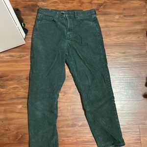 american eagle green corduroy pants
